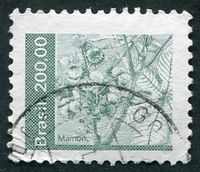 N°1547-1982-BRESIL-RICIN-200C-VERT/GRIS