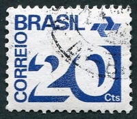 N°1028-1972-BRESIL-20C-BLEU