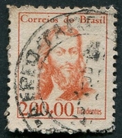 N°0767-1965-BRESIL-JOACHIM JOSE DA SILVA-200CR-ORANGE