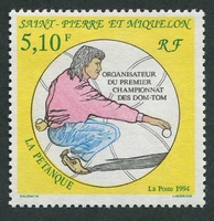 N°593-1994-ST PIERRE MIQUELON-SPORT-PETANQUE-5F10