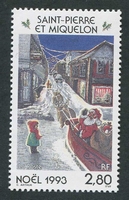 N°591-1993-ST PIERRE MIQUELON-NOEL-2F80