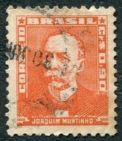 N°0582A-1954-BRESIL-JOAQUIM MURTINHO-90C-ROUGE