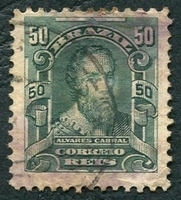 N°0130-1906-BRESIL-ALVARES CABRAL-50R-VERT