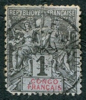 N°012-1892-CONGO FR-1C-NOIR S/AZURE