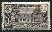 N°124-1933-CONGO FR-INSTITUT PASTER-BRAZZAVILLE-50C-VIOLET