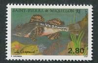 N°580-1993-ST PIERRE MIQUELON-POISSON-CRAPAUD-2F80