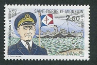 N°573-1993-ST PIERRE MIQUELON-COMMANDANT BIROT-2F50