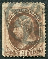 N°0044-1870-ETATS-UNIS-T.JEFFERSON-10C-BRUN