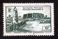 N°36-1946-FEZZAN-MOSQUEE ET FORT A MOURZOUK-6F