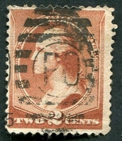 N°0060-1882-ETATS-UNIS-G.WASHINGTON-2C-BRUN/ROUGE