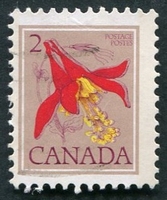 N°0626-1977-CANADA-FLEUR-ANCOLIE DE L'OUEST-2C