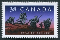 N°1109-1989-CANADA-ROYAL 22E REGIMENT EN 1914-18-38C
