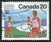 N°0605-1976-CANADA-SPORT-JO DE MONTREAL-CEREMONIE OUVERTURE