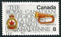 N°0590-1975-CANADA-50E ANNIV LEGION ROYALE CANADIENNE-8C