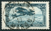 N°003-1922-MAROC FR-AVION SUR CASABLANCA-50C