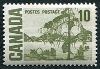 N°0384-1967-CANADA-PIN JACK-10C-OLIVE