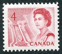 N°0381-1967-CANADA-CANAL CENTRAL-4C-CARMIN