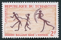 N°0161-1968-TCHAD REP-PEINTURES RUPESTRES-2F