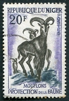 N°102-1959-NIGER REP-FAUNE-MOUFLONS-20F