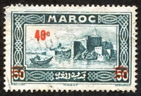 N°162-1939-MAROC FR-RABAT-40C S/50C