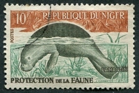 N°100A-1959-NIGER REP-FAUNE-LAMANTIN-10F