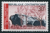 N°0098-1967-CENTRAFRICAINE-ABRI DE TOULOU-30F