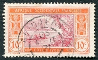 N°045-1913-COTIV FR-LAGUNE EBRIE-10C-ORANGE ET ROSE