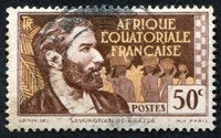 N°045-1937-AFRIQUE EQUAT FR-SAVORGNAN DE BRAZZA-50C