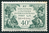 N°110-1931-SENEGAL FR-EXPO COLONIALE DE PARIS-40C-VERT