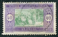 N°063-1914-SENEGAL FR-MARCHE INDIGENE-40C-VIOLET VERT