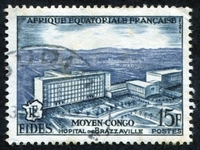 N°234-1956-AFRIQUE EQUAT FR-HOPITAL BRAZZAVILLE-15F