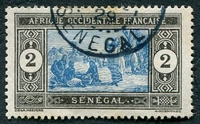 N°054-1914-SENEGAL FR-MARCHE INDIGENE-2C-NOIR / BLEU