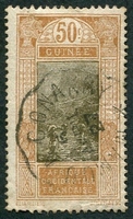 N°093-1922-GUINEE FR-GUE A KITIM-50C-BISTRE ET GRIS/OLIVE