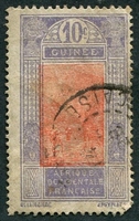 N°086-1922-GUINEE FR-GUE A KITIM-10C-VIOLET ET VERMILLON