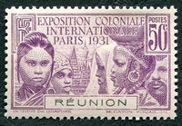 N°0120-1931-REUNION-EXPO COLONIALE DE PARIS-50C-VIOLET