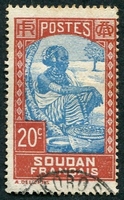 N°066-1931-SOUDAN FR-LAITIERE PEULH AU MARCHE-20C