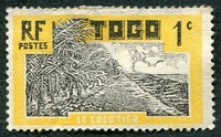 N°124-1924-TOGO FR-LE COCOTIER-1C-JAUNE
