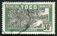 N°132-1924-TOGO FR-LE CACAOYER-30C-VERT/GRIS