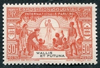 N°068-1931-WALLIS ET FUTUNA-EXPO COLONIALE PARIS-90C-ORANGE