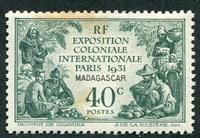 N°179-1931-MADAGASCAR-EXPO COLONIALE DE PARIS-40C-VERT