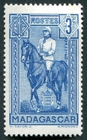 N°214-1939-MADAGASCAR-GENERAL GALLIENI-3C-BLEU