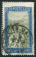 N°109-1908-MADAGASCAR-TRANSP FILANZANE-2F-BLEU ET OLIVE