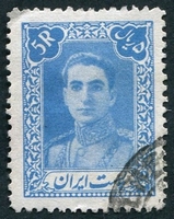 N°0692-1944-IRAN-MOHAMMED RIZA PALHAVI-5R-BLEU CLAIR