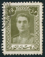 N°0690-1944-IRAN-MOHAMMED RIZA PALHAVI-2R-VERT/GRIS