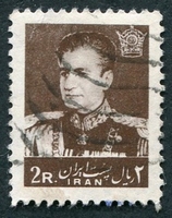 N°0947-1959-IRAN-MOHAMMED RIZA PALHAVI-2R-BRUN