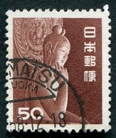 N°0511-1952-JAPON-KWANNON DU TEMPLE DE CHUGUJI-50Y-CHOCOLAT