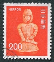 N°1179-1976-JAPON-HANIWA-200Y-ORANGE