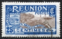 N°063-1907-REUNION-RADE DE SAINT DENIS-25C-BLEU ET GRIS