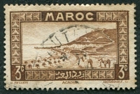 N°131-1933-MAROC FR-RADE D'AGADIR-3C-BRUN