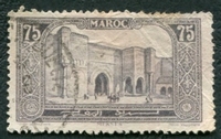 N°115B-1923-MAROC FR-PORTE BAB EL MANSOUR-MEKNES-75C